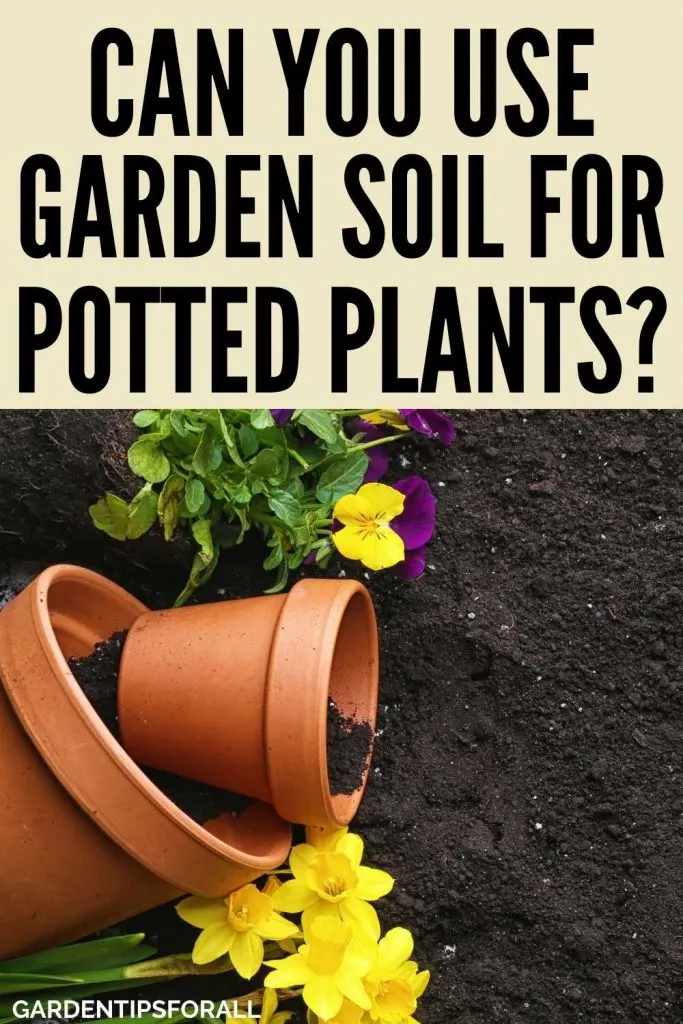 Can I use garden soil in pots for plants or not